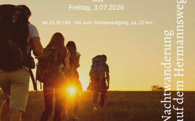 Nachtwanderung auf dem Hermannsweg