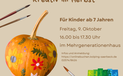 Bunte Kürbiskunst – kreativ im Herbst
